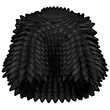 Black Spikey Coat
